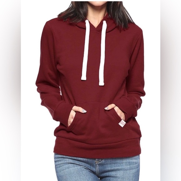 Reflex Sweaters - Women pullover hoodie Reflex Burgundy Medium